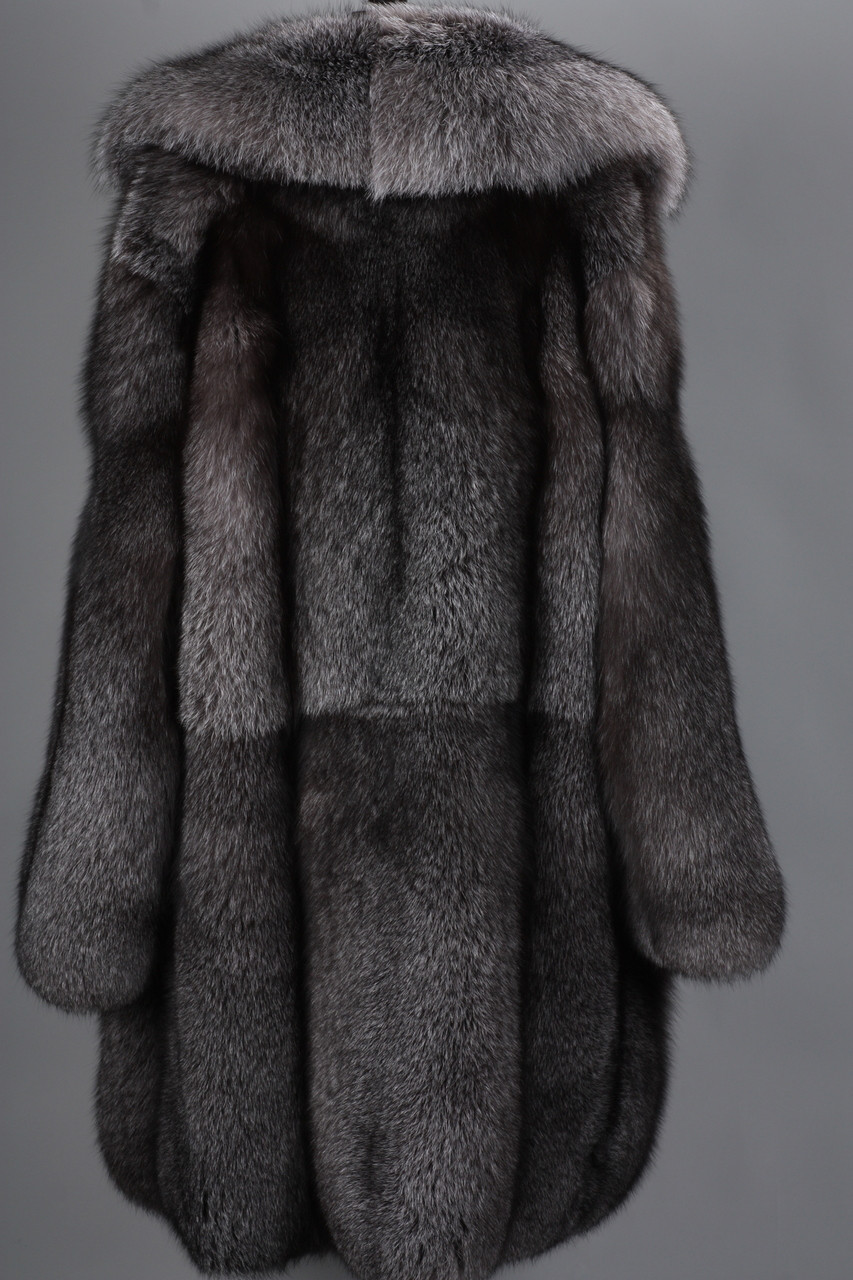 Blue Frost Fox Mens Fox Fur Coat | SKANDINAVIK FUR