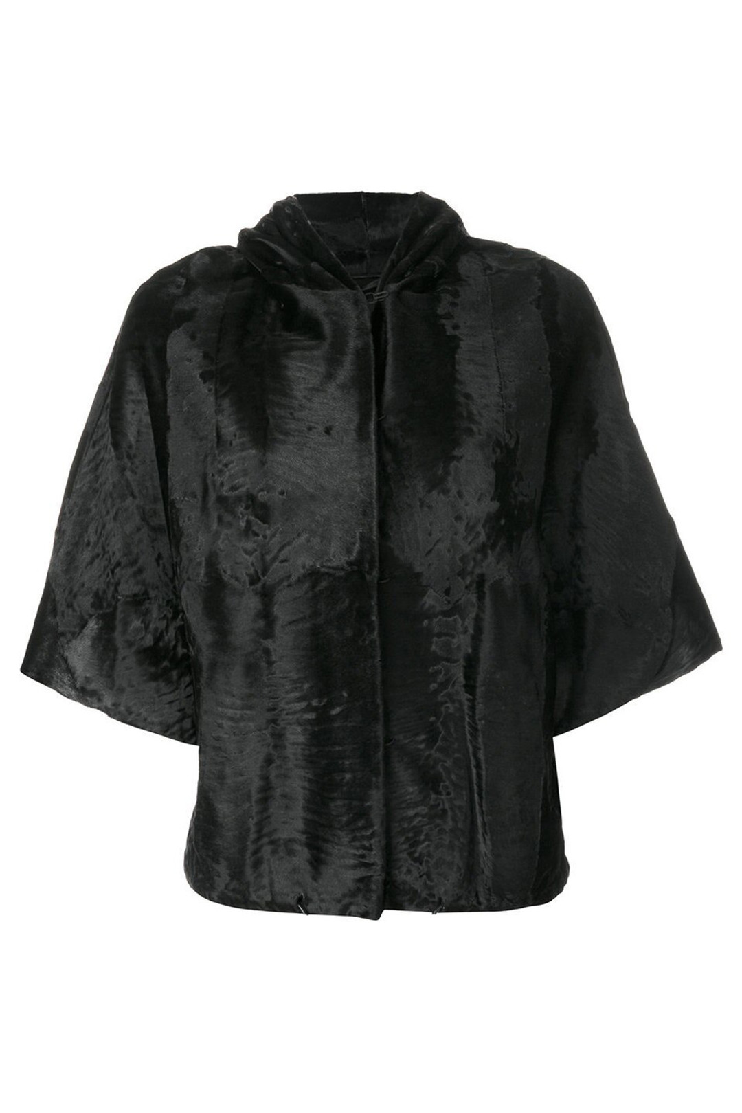 Short Hooded Broadtail  Lamb fur  Jacket Jackie Short Hooded Broadtail  Lamb fur  Jacket Jackie