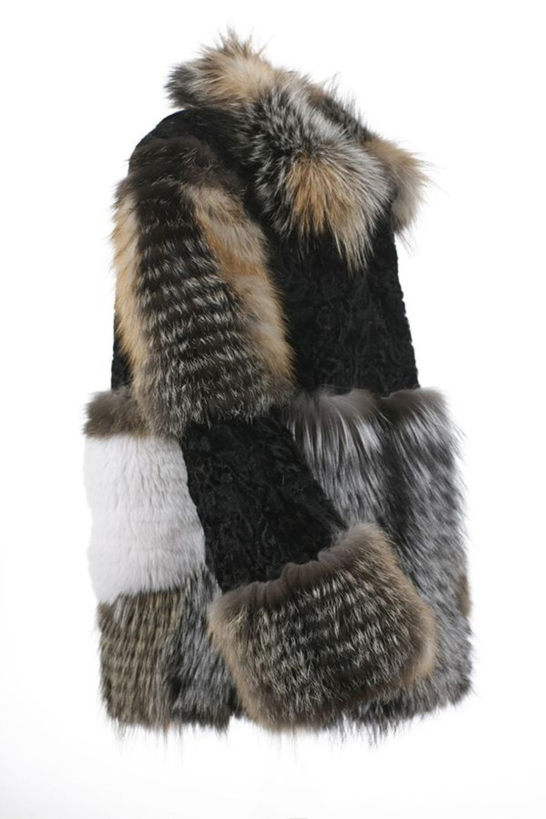 Black Persian Lamb and Fox Fur coat Black Persian Lamb and Fox Fur coat