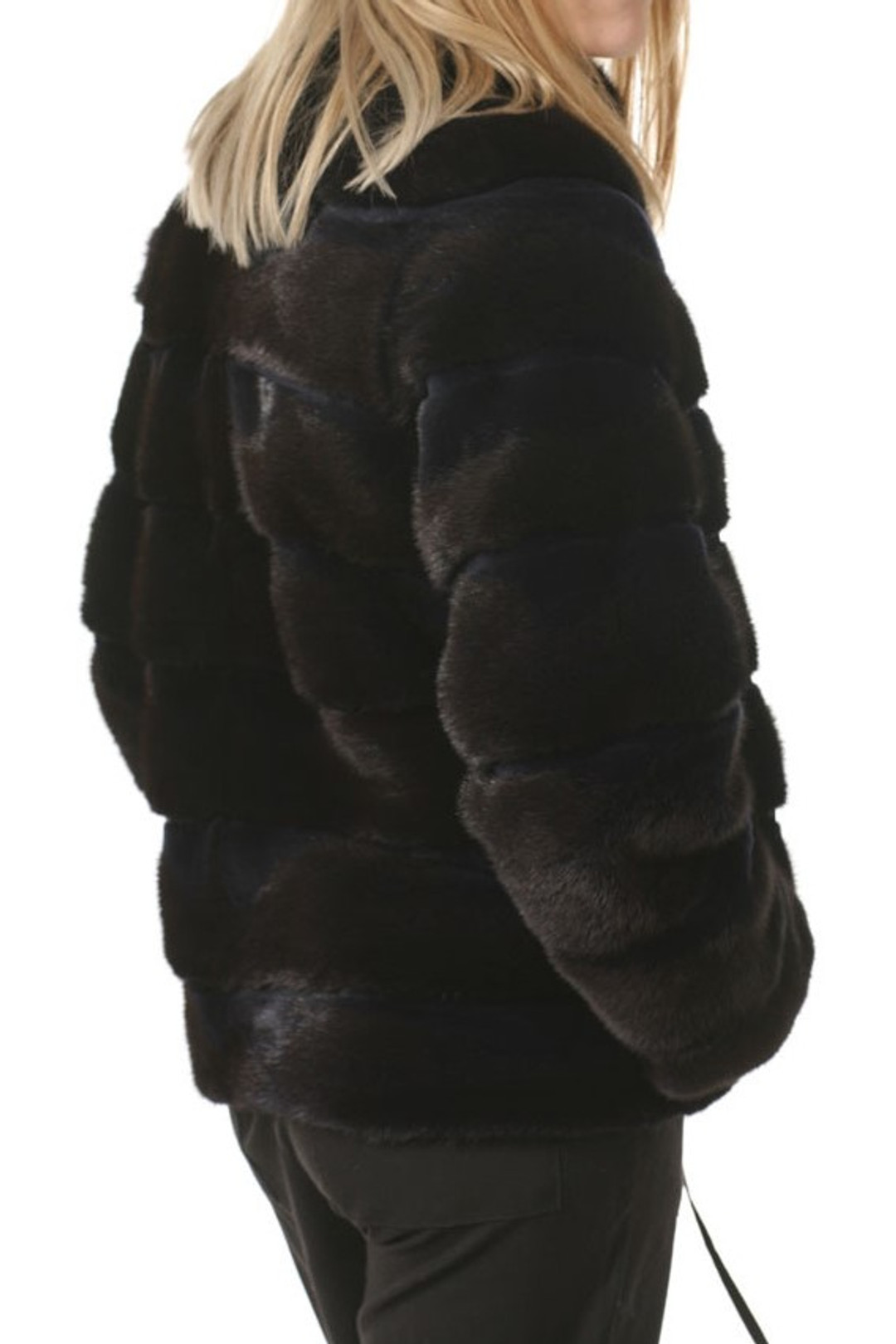 Black Mink Fur Biker's Jacket Black Mink Fur Biker's Jacket