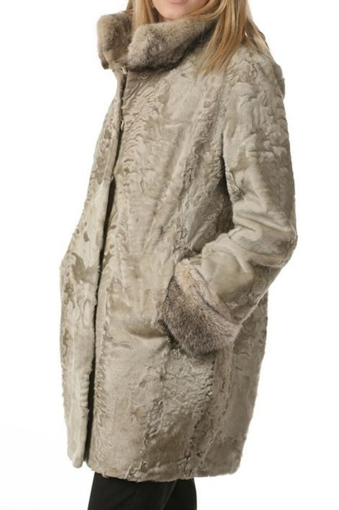 Gray Persian Lamb Fur Coat Kim Gray Persian Lamb Fur Coat Kim