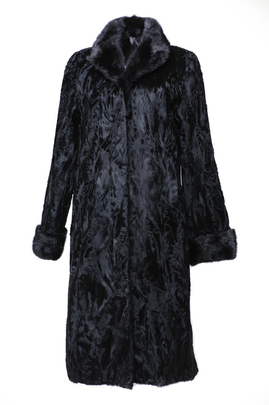 Black Swakara  Coat Black Swakara  Coat