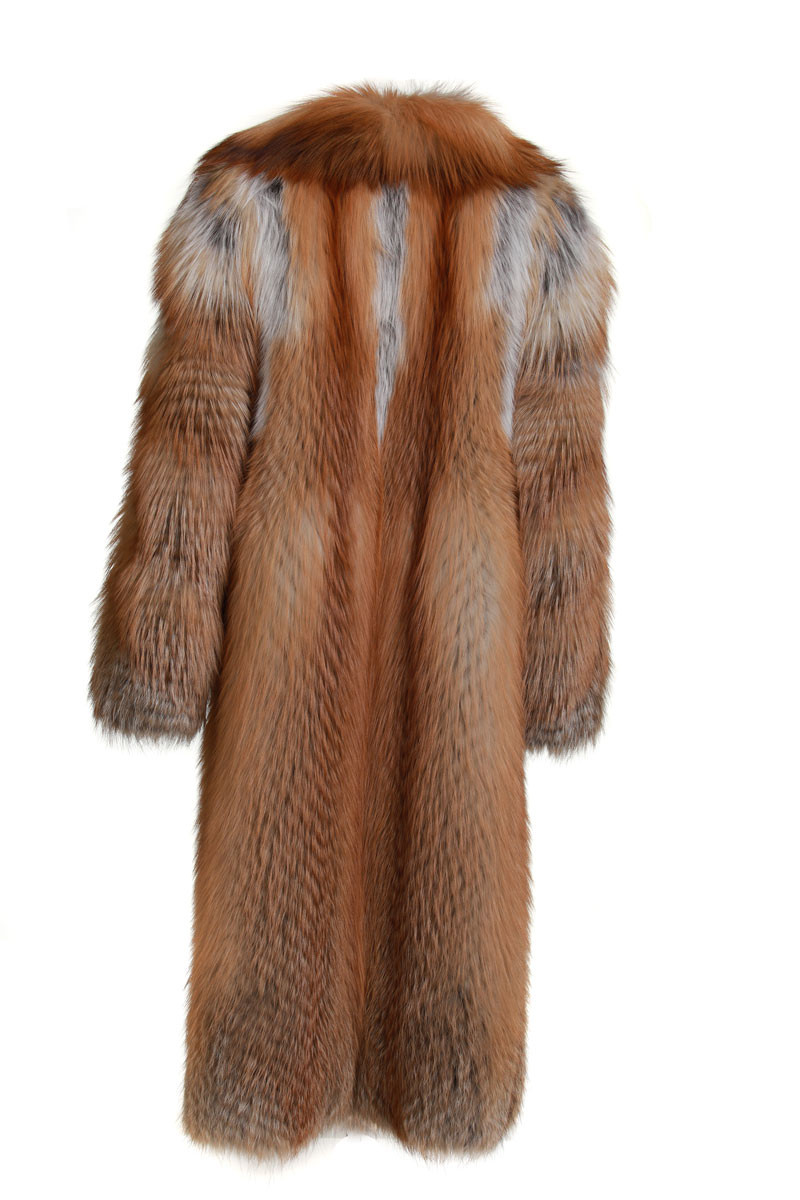 Fully Let out Red Fox Fur Coat | SKANDINAVIK FUR