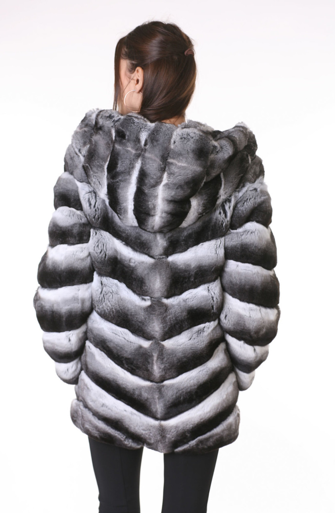 Hooded Chinchilla Coat