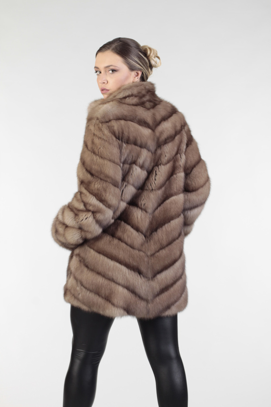 Diagonal Sable Fur Coat Diagonal Sable Fur Coat