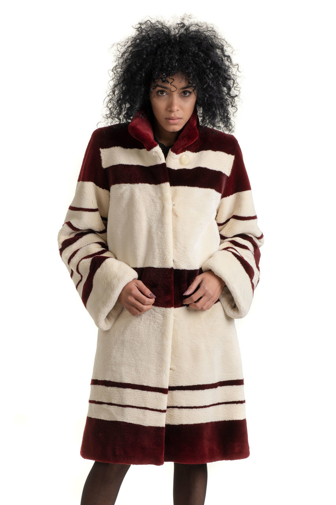 Striped Beaver  Coat