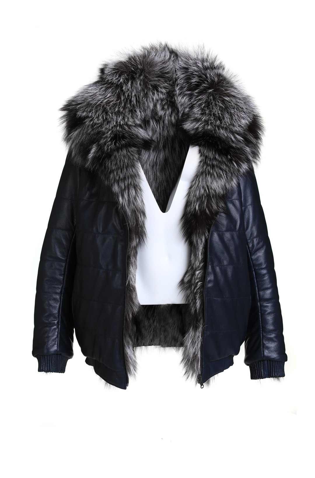 Men's Hooded Reversible Fox Fur Coat  Equalizer Men's Hooded Reversible Fox Fur Coat  Equalizer