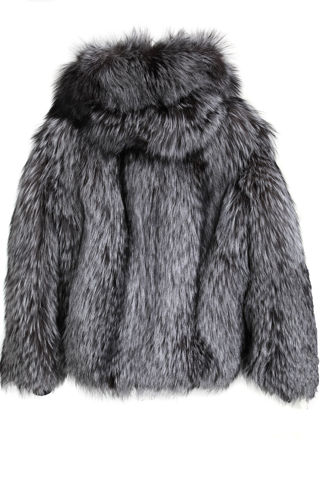 Men's Hooded Reversible Fox Fur Coat  Equalizer Men's Hooded Reversible Fox Fur Coat  Equalizer