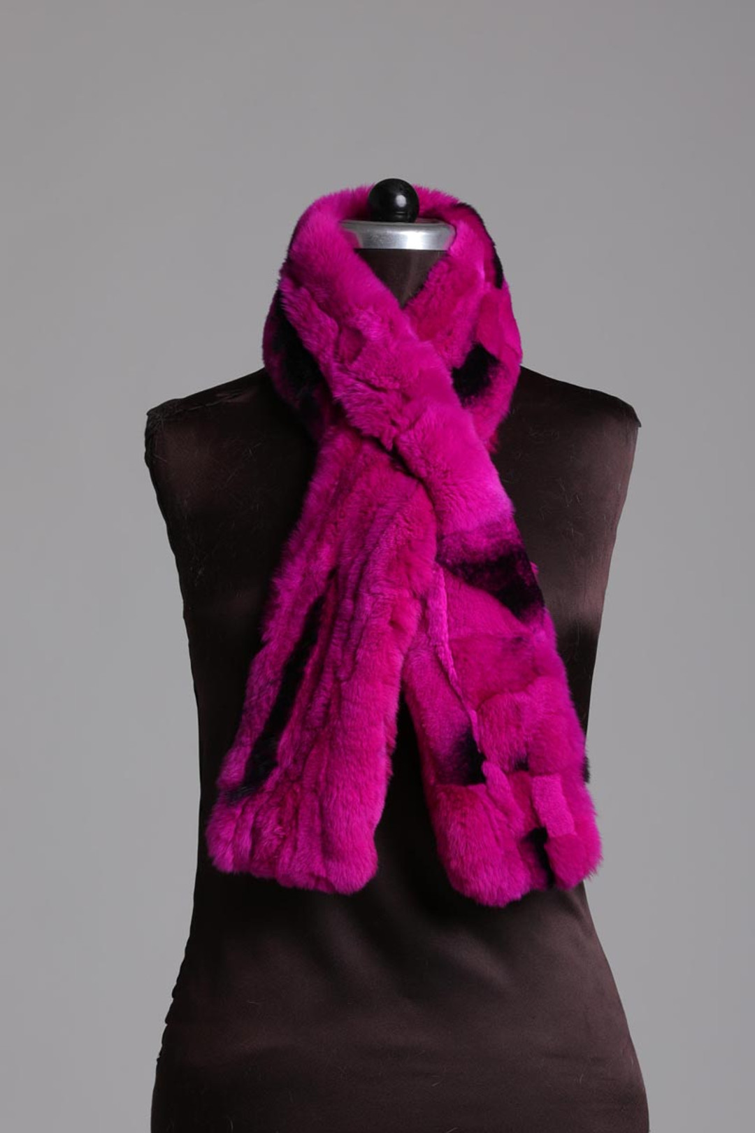 pink black rex scarf