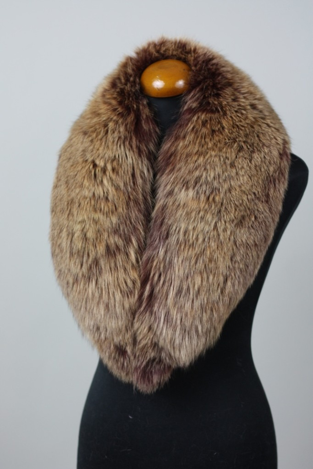 Brown Fox  Fur  Shawl  Collar