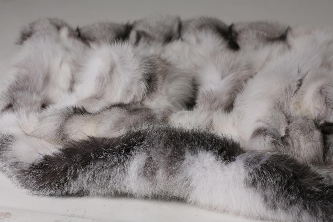 White Fox Fur Coat "Platinum"