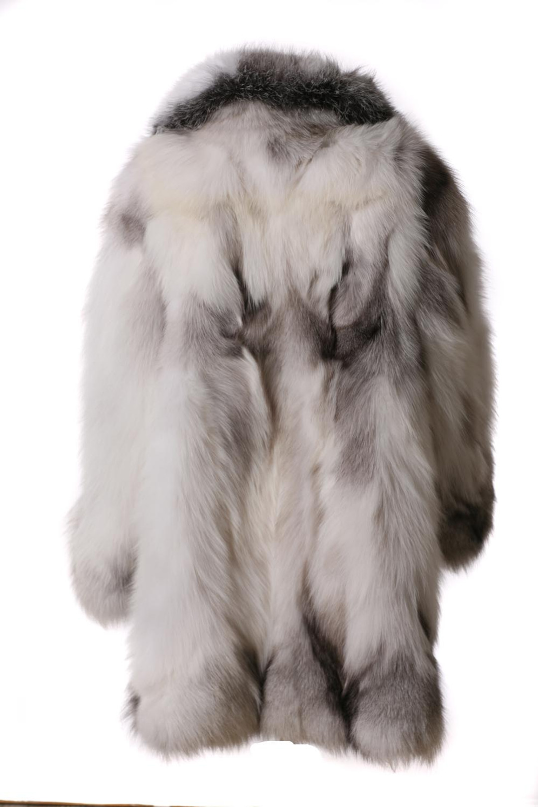 White Fox Fur Coat "Platinum"