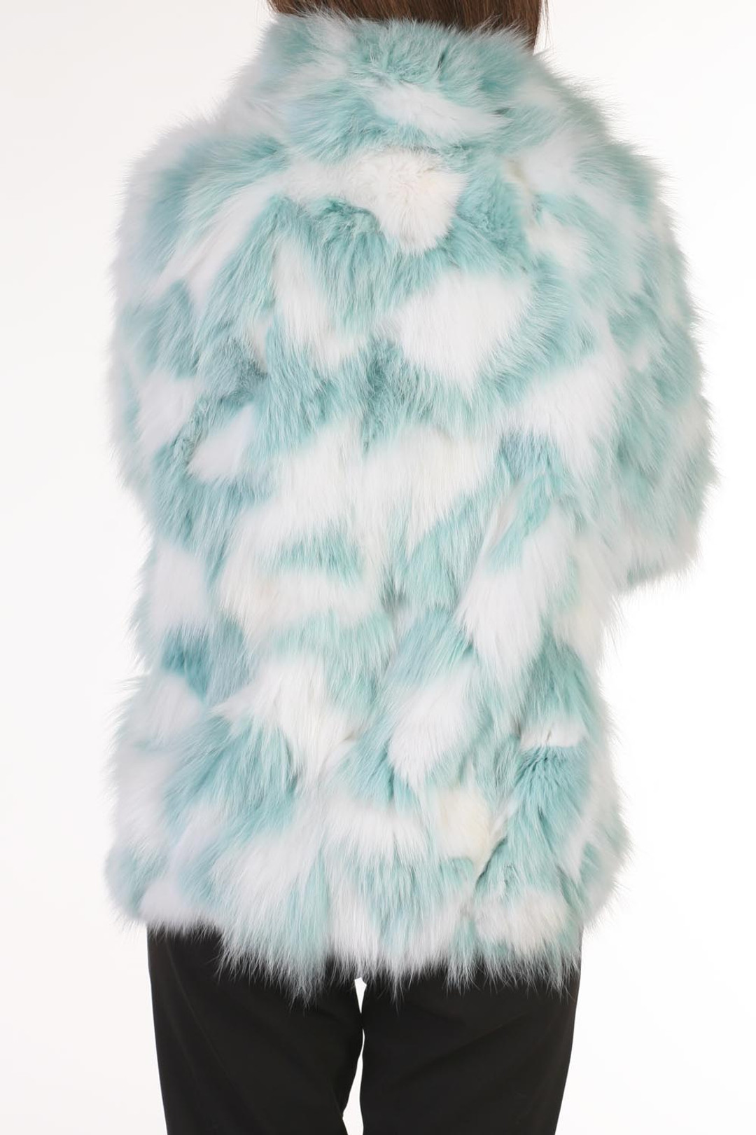 White Blue Fox Fur Jacket White Blue Fox Fur Jacket