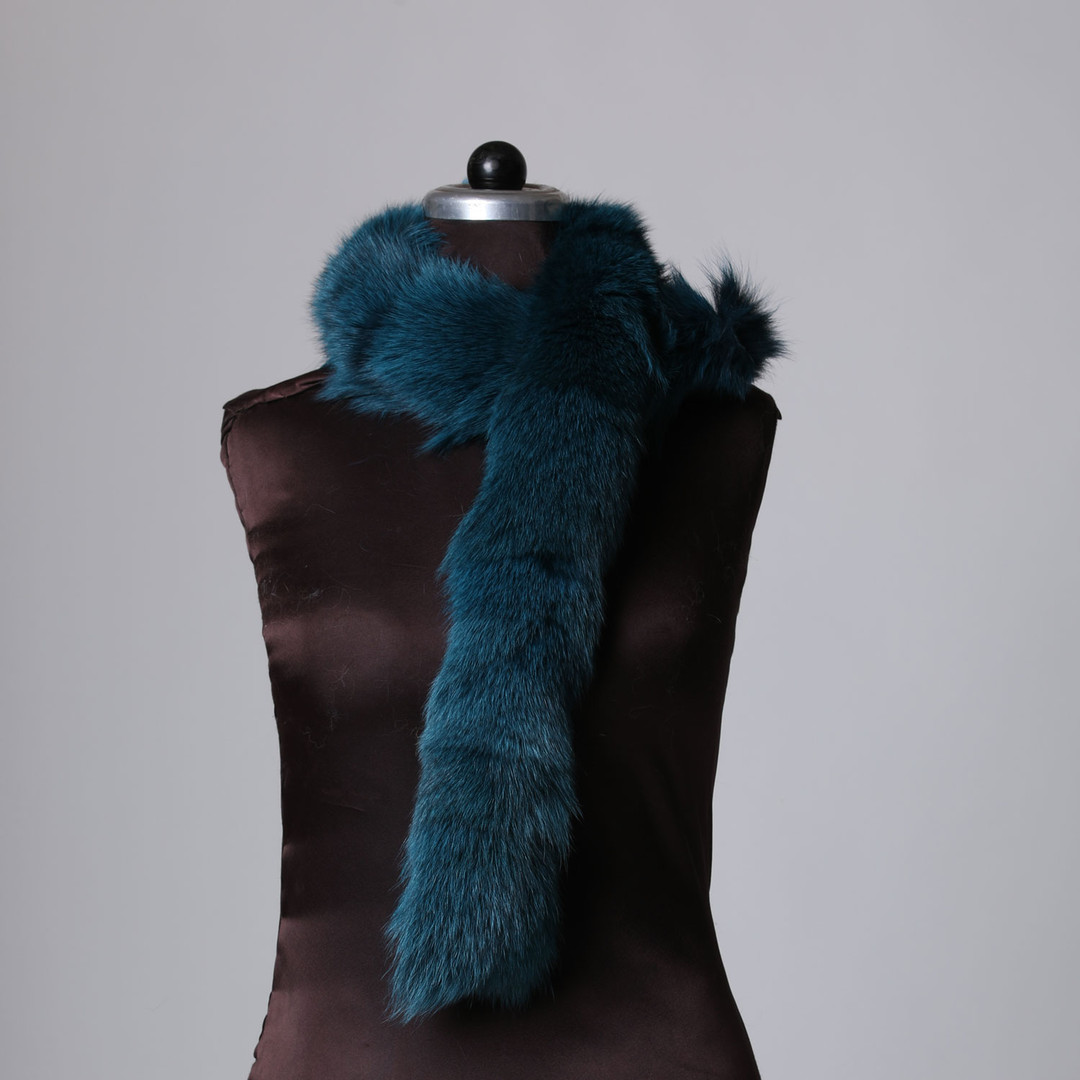Dark Turqoise Fox Trim Dense