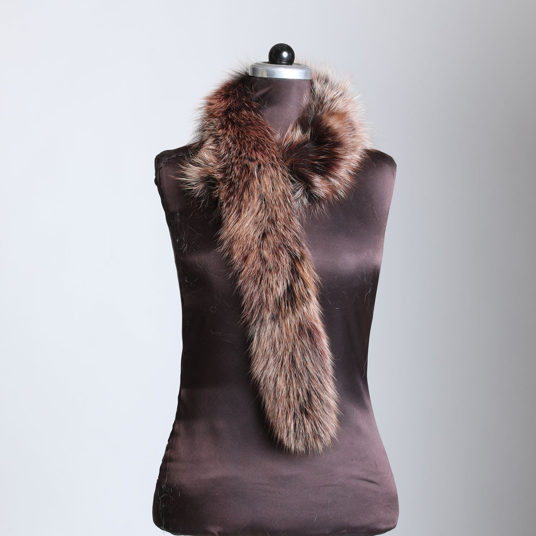 Brown Black Fox Trim