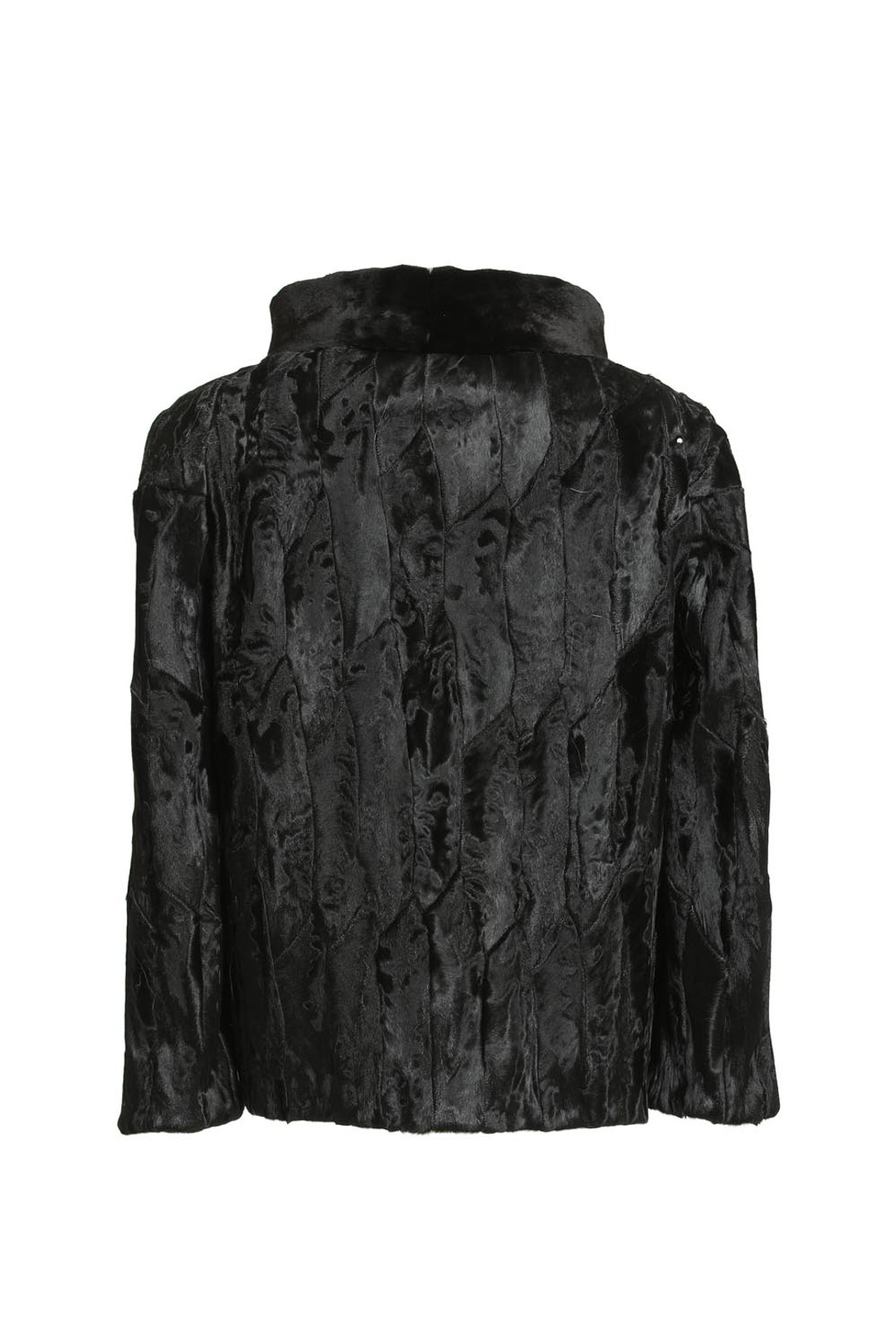 Black SWAKARA Lamb Fur Jacket Black SWAKARA Lamb Fur Jacket