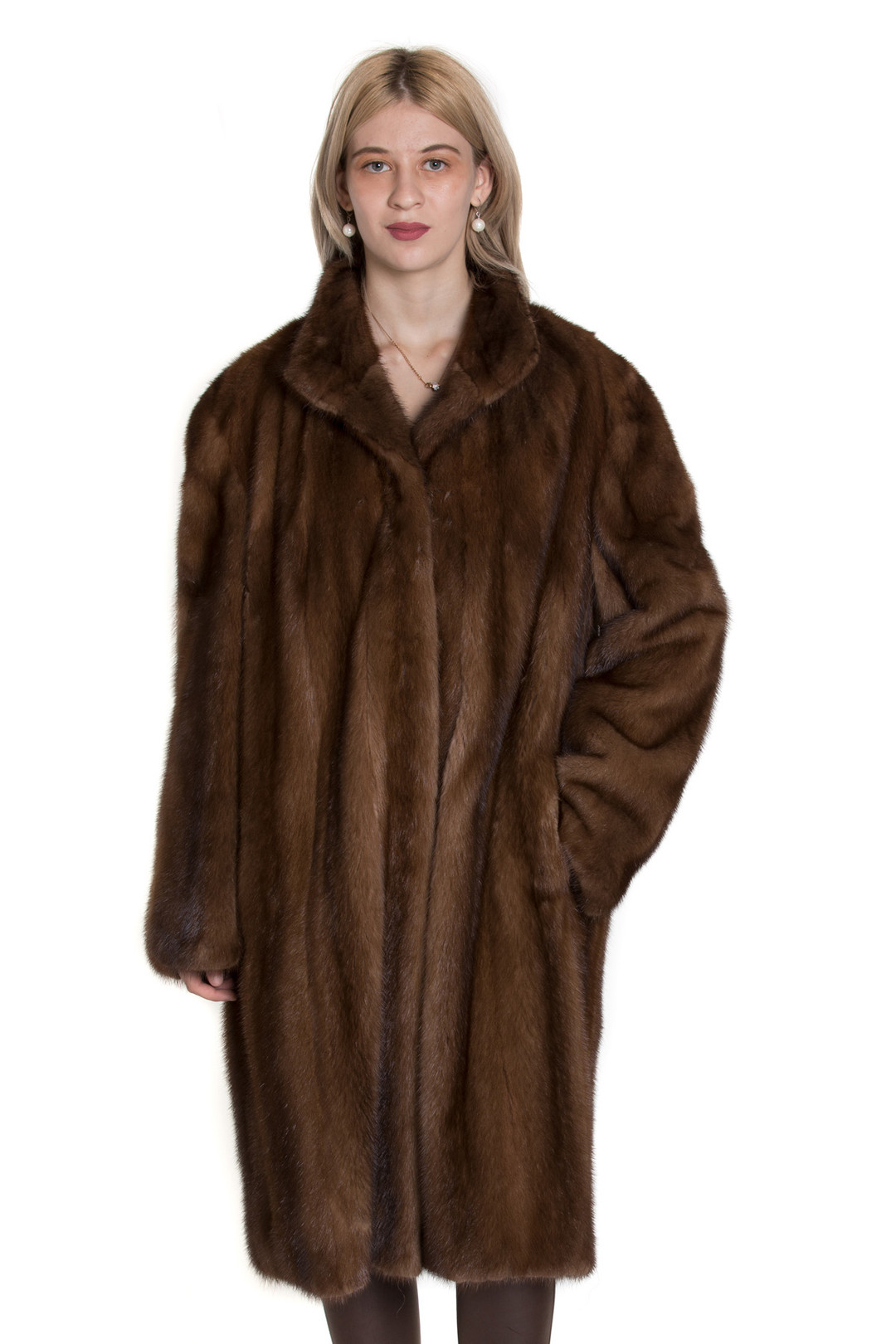 brown let out mink fur coat brown let out mink fur coat