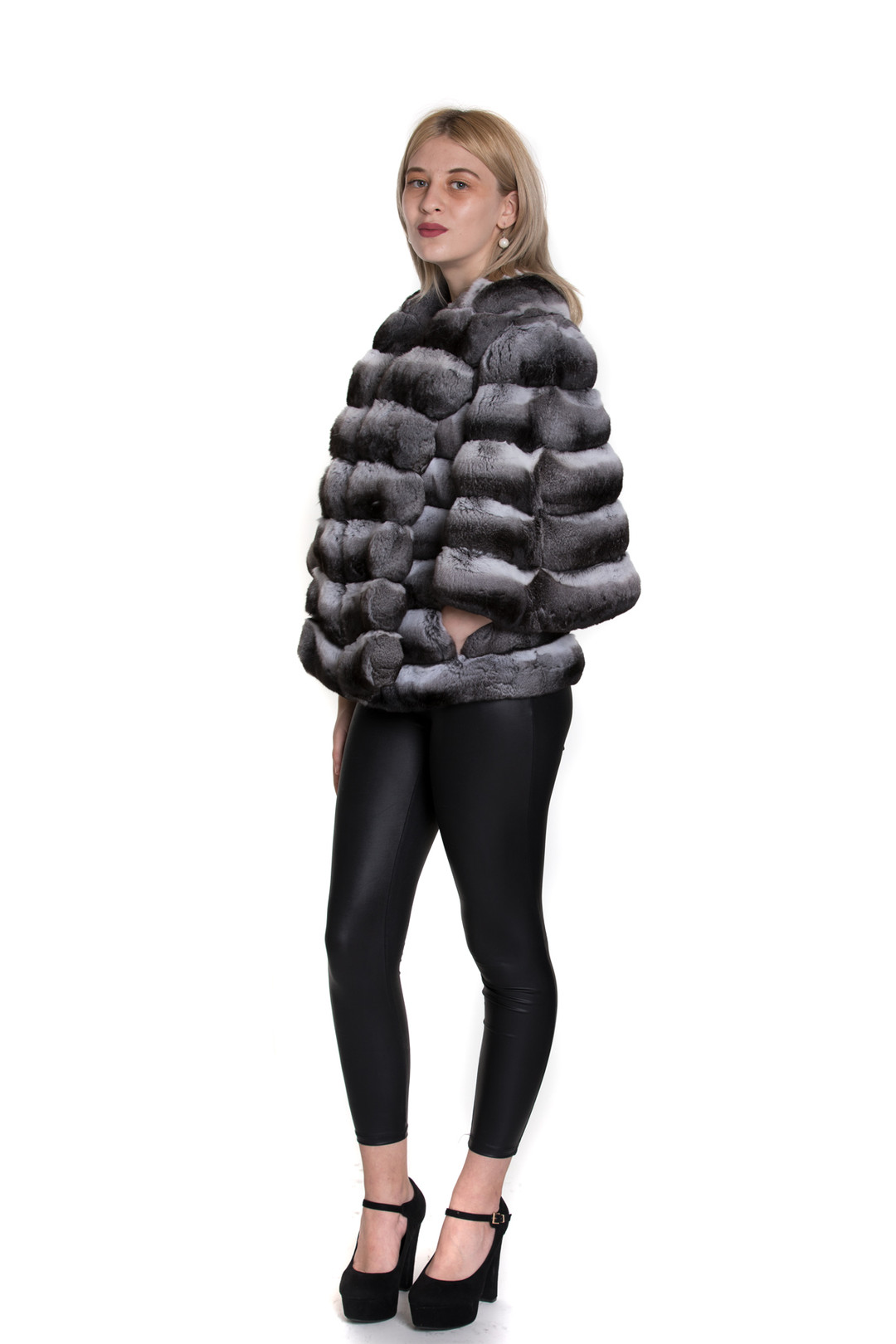Chinchila Fur Cape  Claire Chinchila Fur Cape  Claire