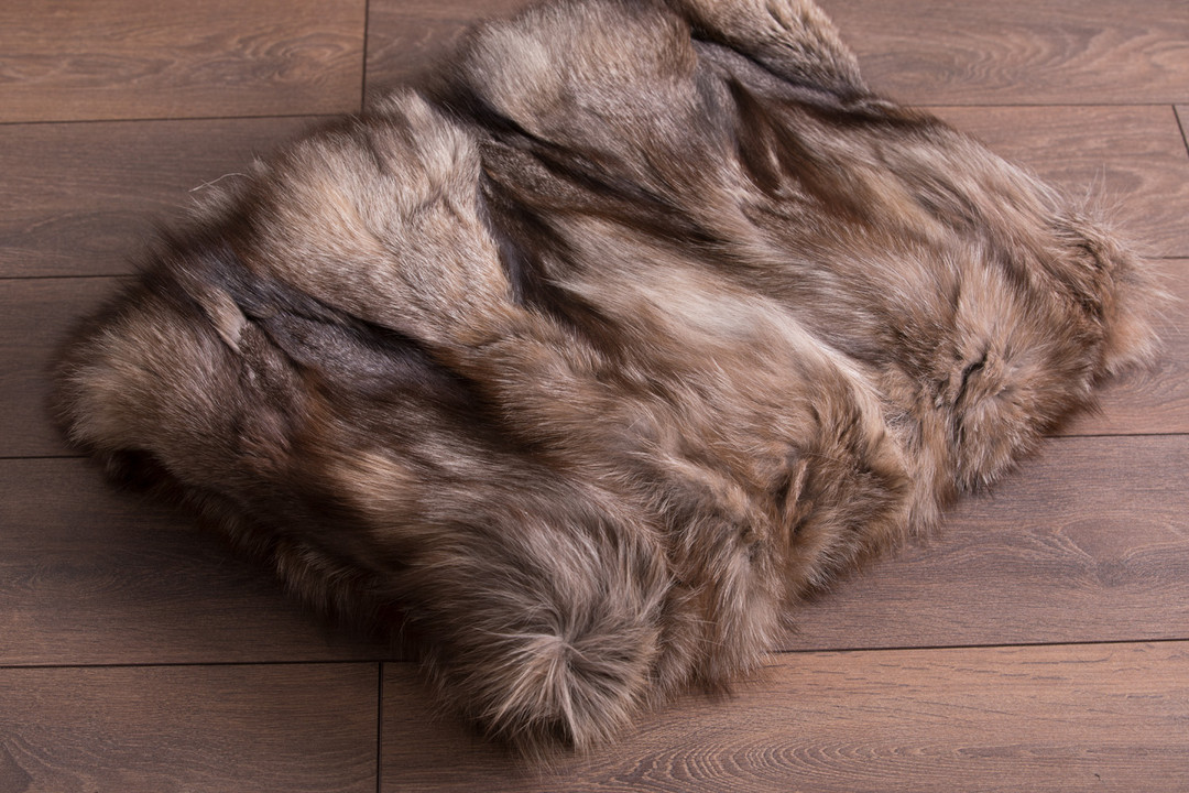 Crystal  Fox  Fur Fur Blanket Throw Cover HalfskIns Crystal  Fox  Fur Fur Blanket Throw Cover HalfskIns