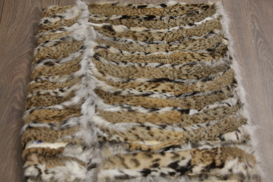Lynx Sectional Fur Blanket Throw