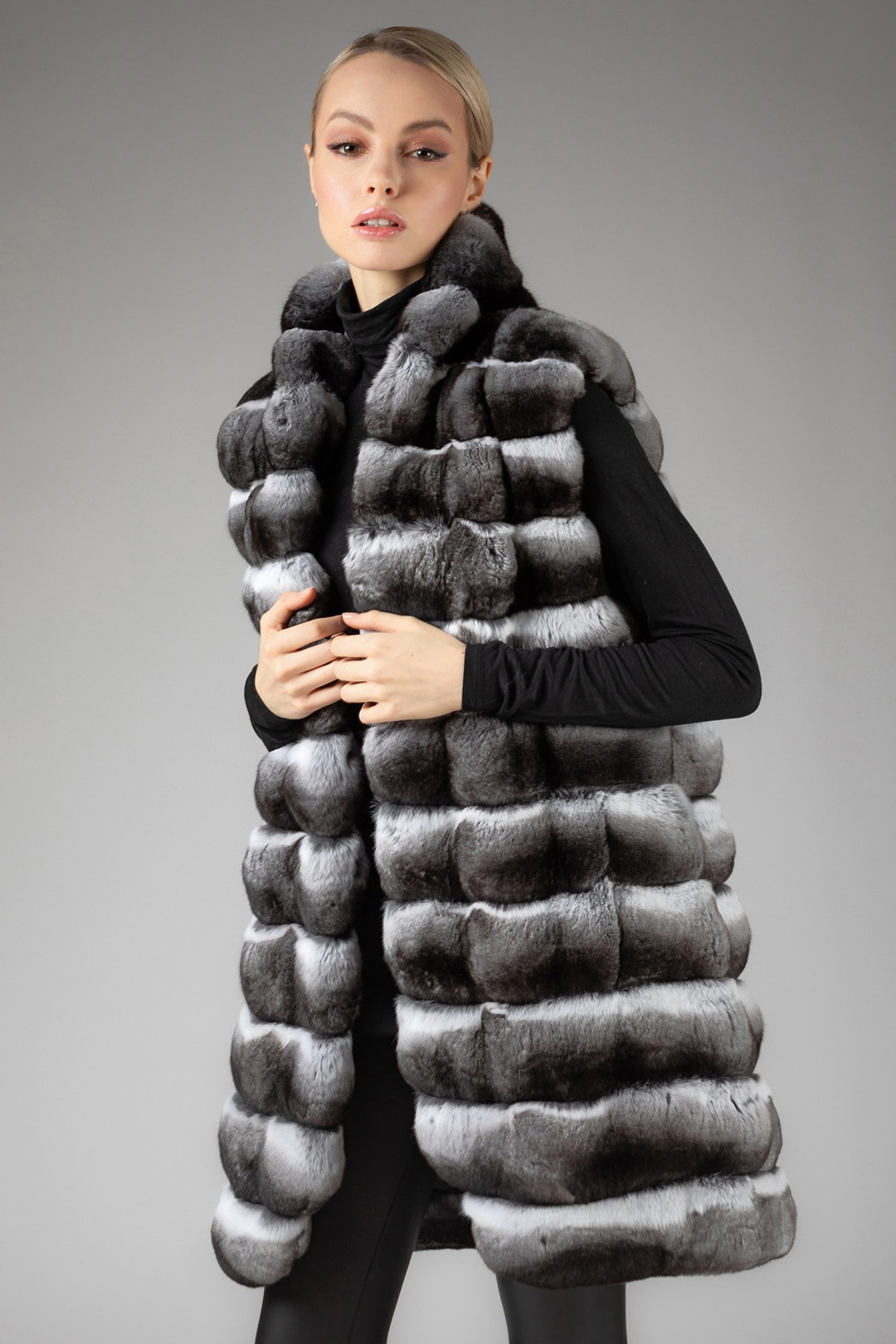 Chinchilla Fur Vest Claire Chinchilla Fur Vest Claire