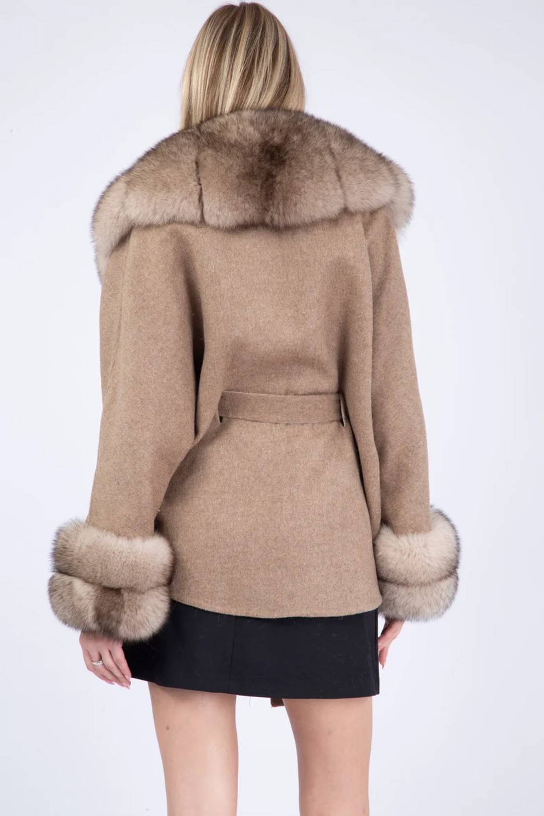 Cashmere Jacket  Fox Trim Angelique Cashmere Jacket  Fox Trim Angelique