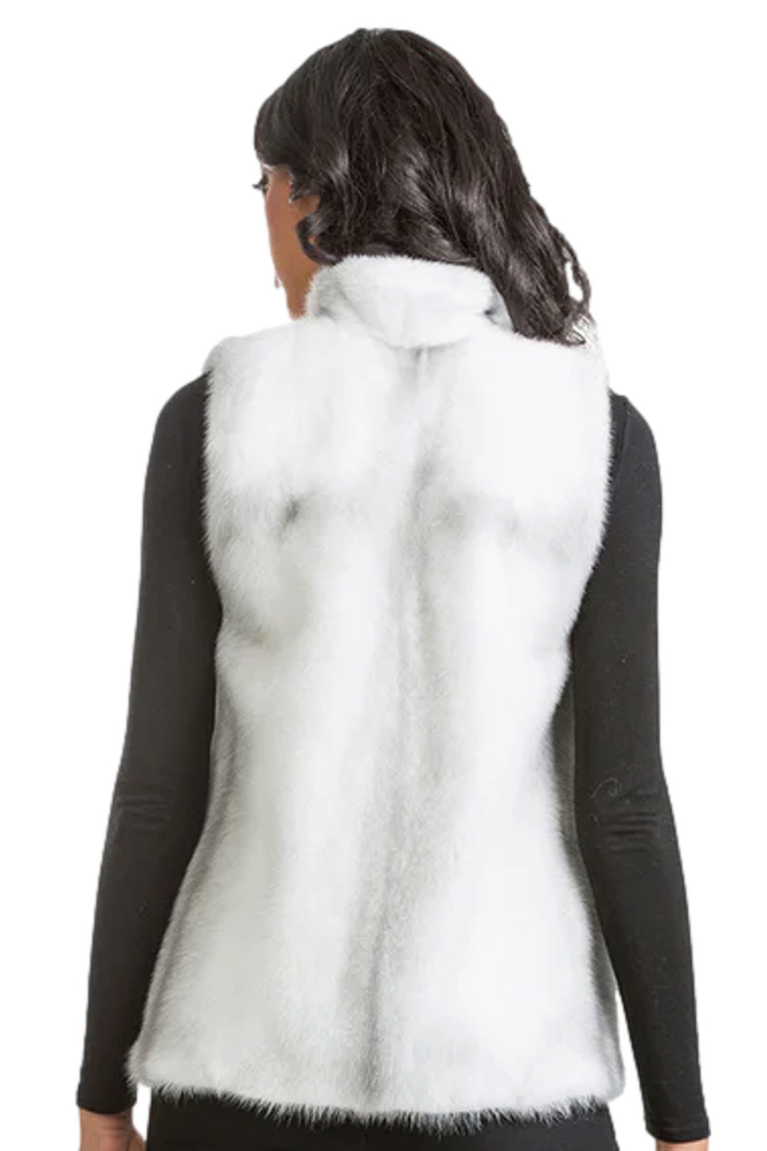 White Mink Fur Vest White Mink Fur Vest