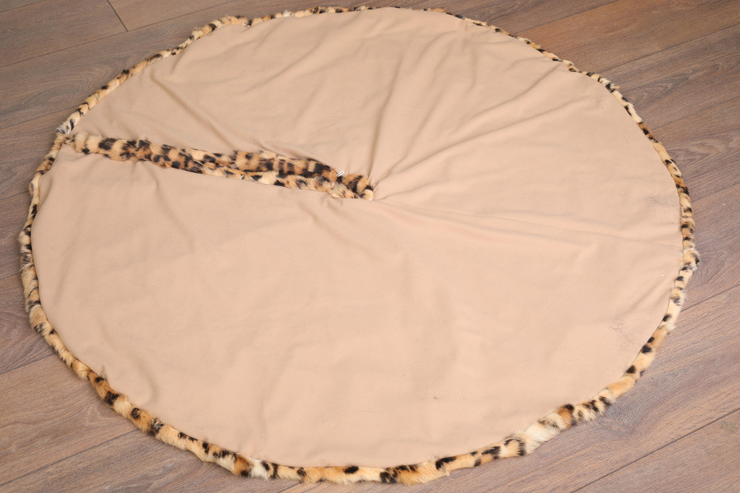 Spotted  Rex Fur Christmas Tree Skirt