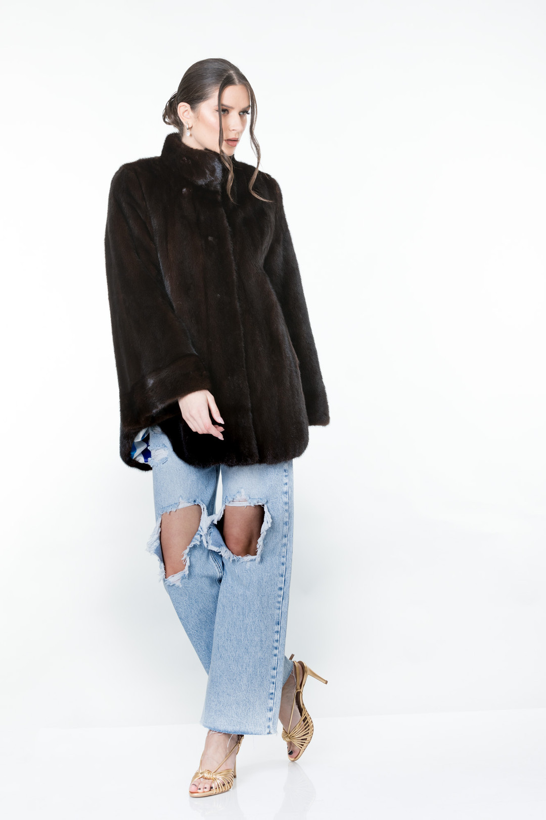 Mahogany Mink Fur Coat Yvonne Mahogany Mink Fur Coat Yvonne