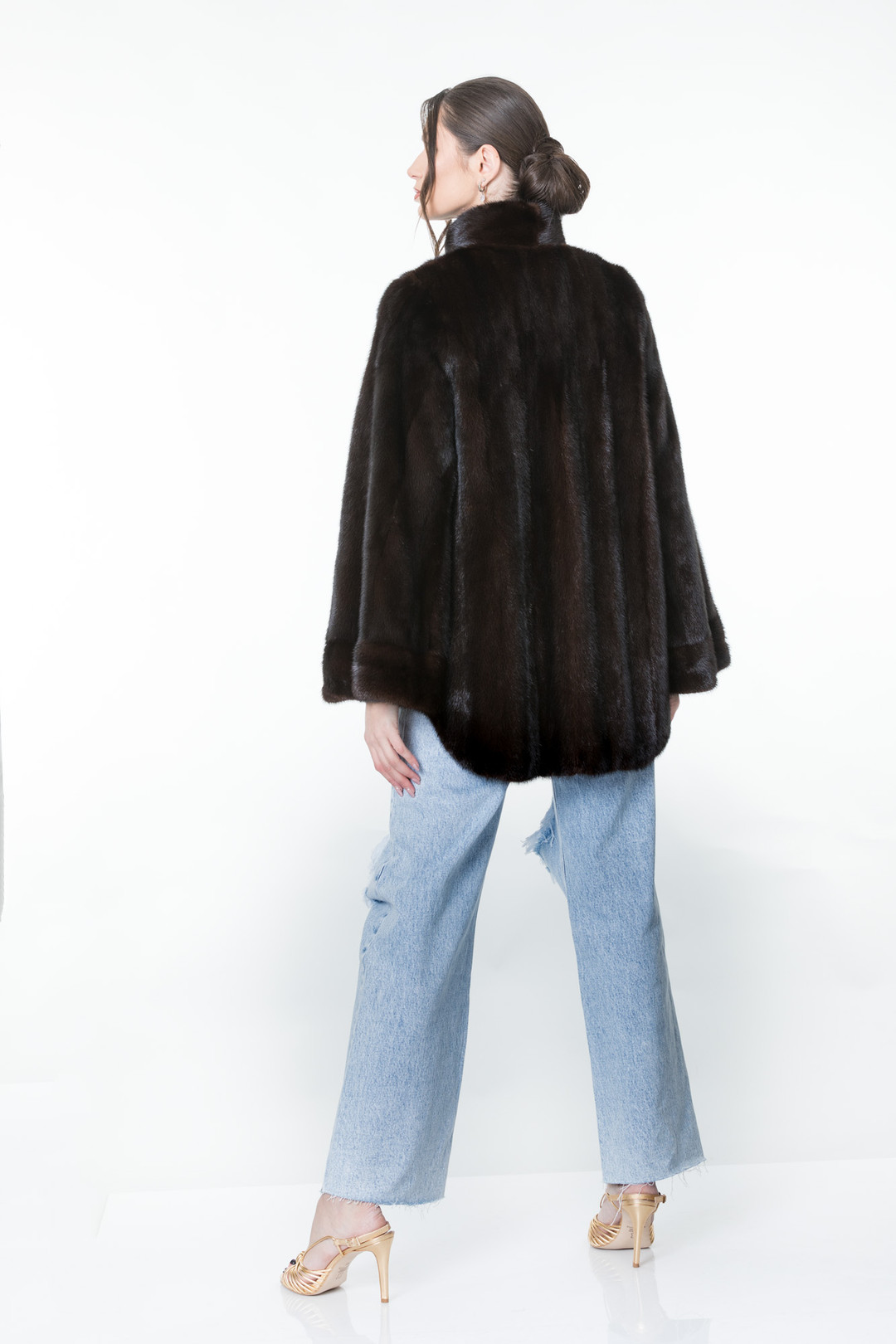 Mahogany Mink Fur Coat Yvonne
