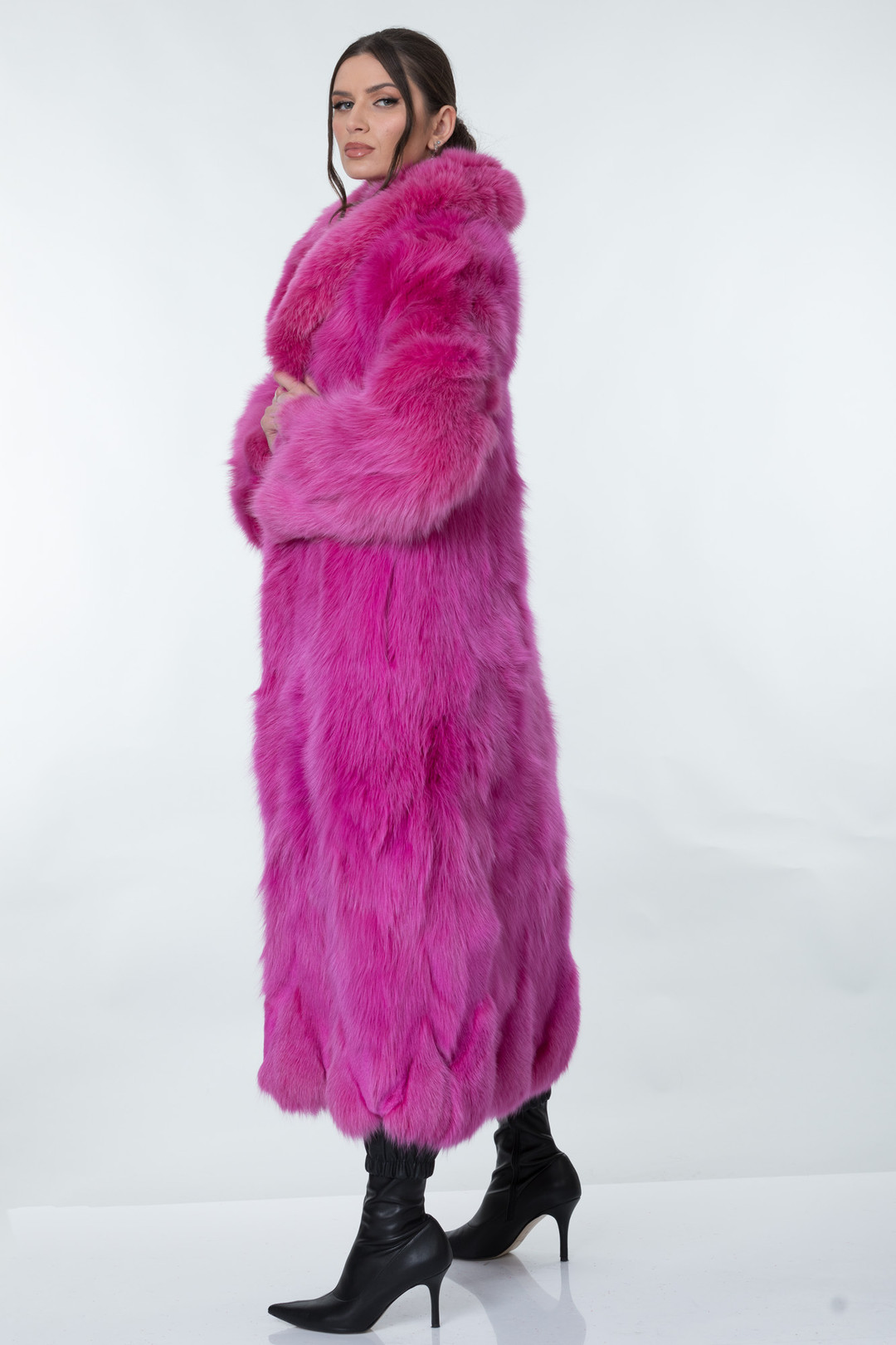Neon Pink Fox Coat Neon Pink Fox Coat