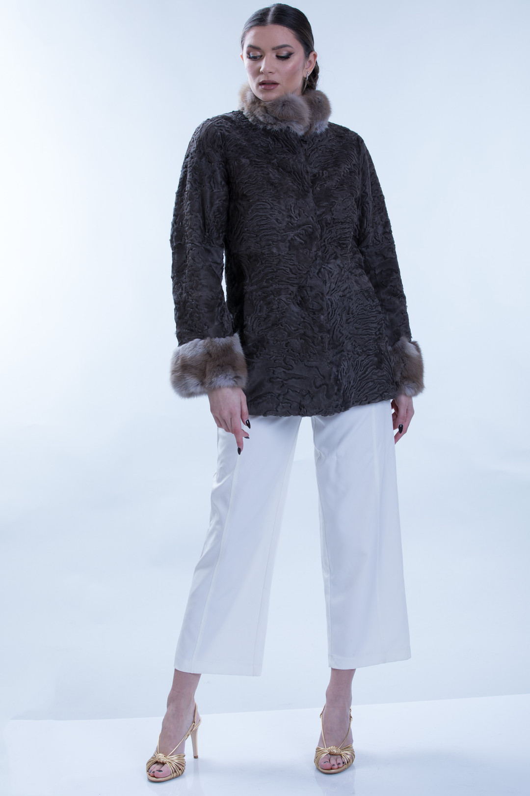 Brown Swakara Coat  Nandipha sizes  XS/S/M Brown Swakara Coat  Nandipha sizes  XS/S/M