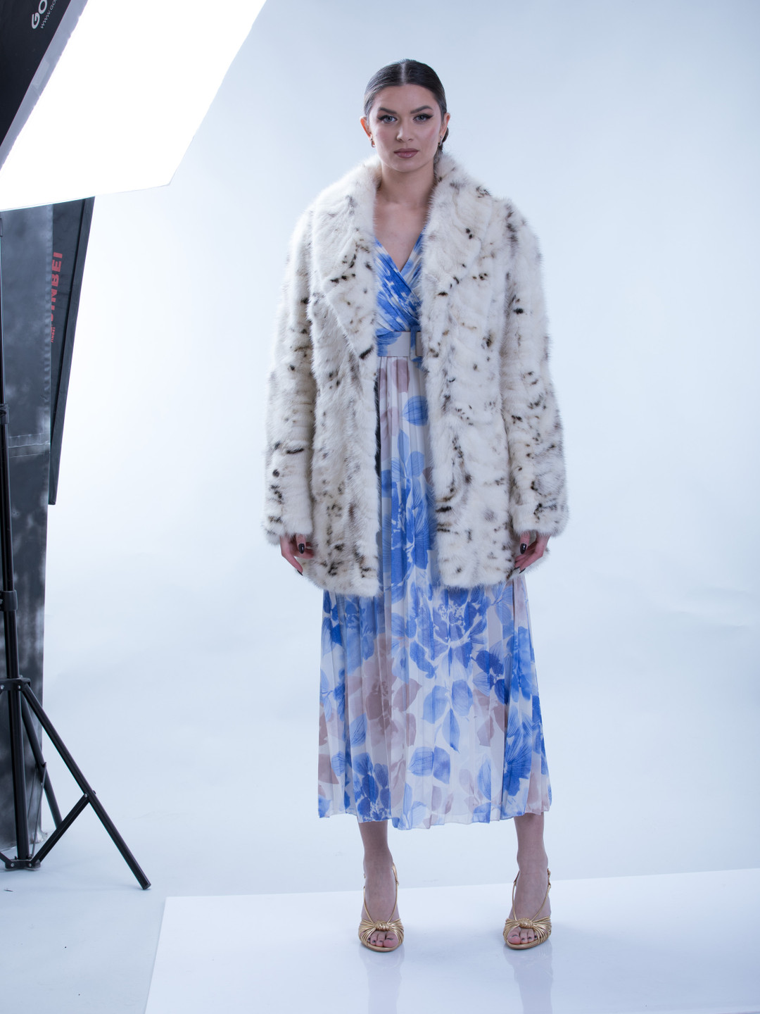 White Spotted Mink Jacket White Spotted Mink Jacket