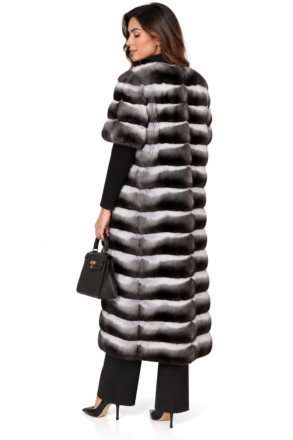 Long Chinchilla Vest Oline