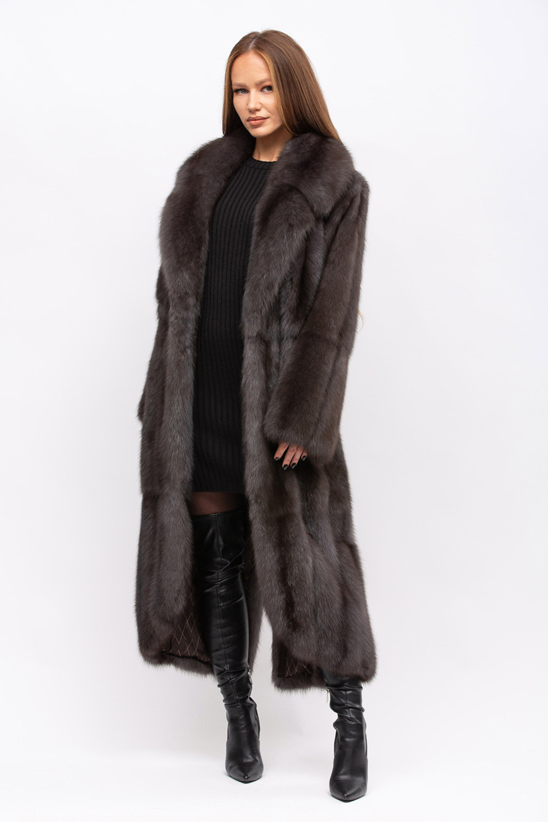 Long Sable Fur Coat Kaatri