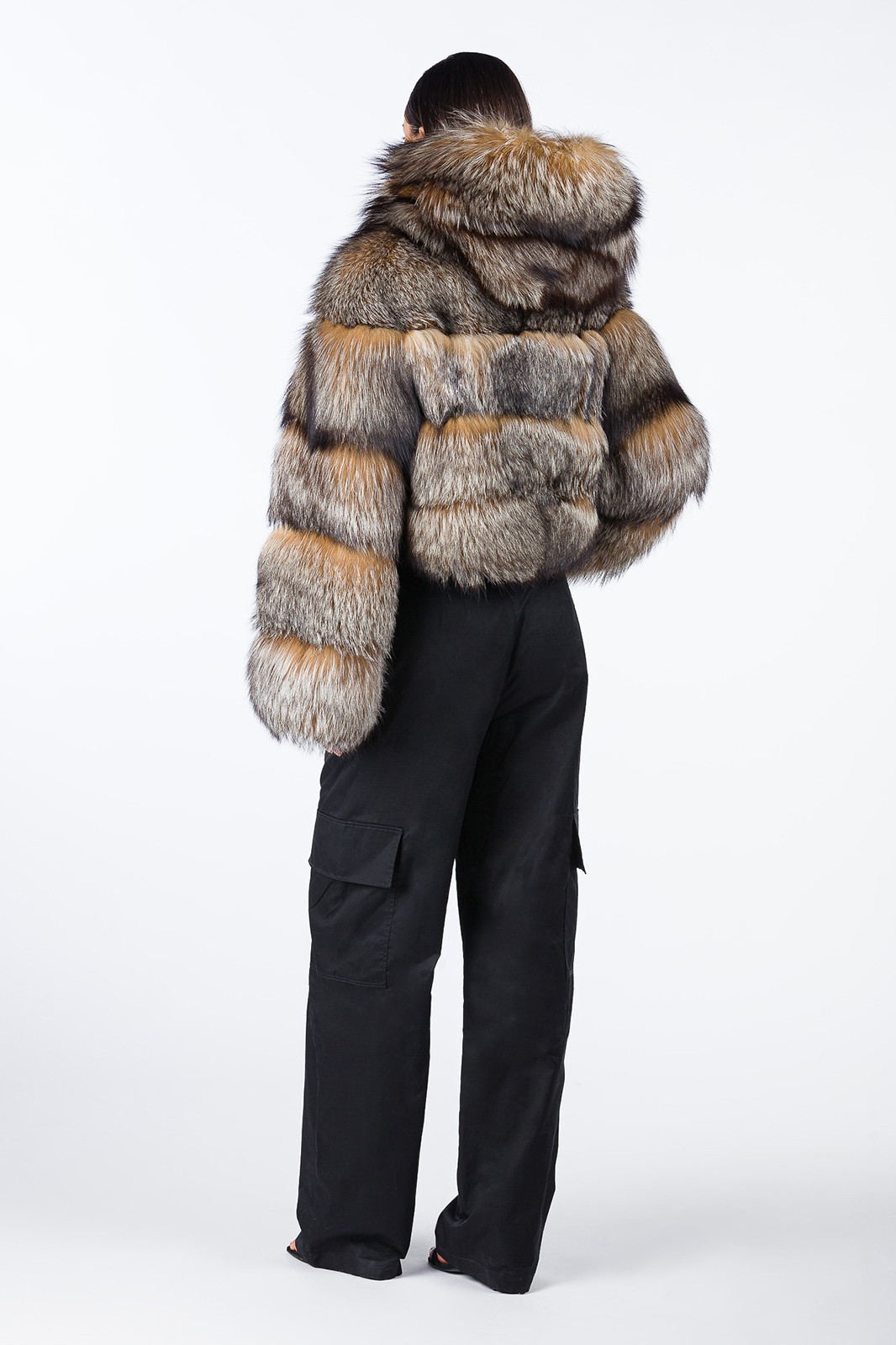 Crystal Hooded Fox Bomber | SKANDINAVIK FUR