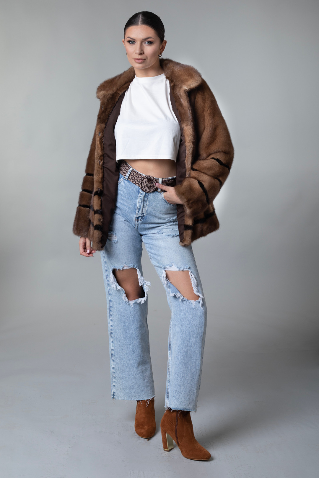 Brown Mink  Fur Coat Nurit Brown Mink  Fur Coat Nurit