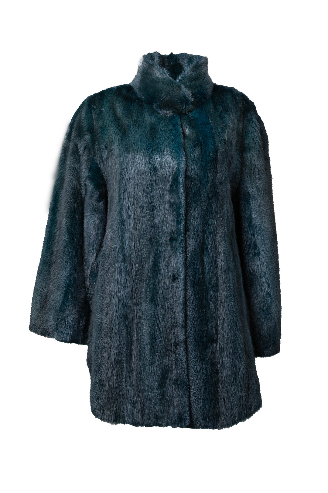 Petrol Green Mink Fur Coat   Sizes xs/s/m/l