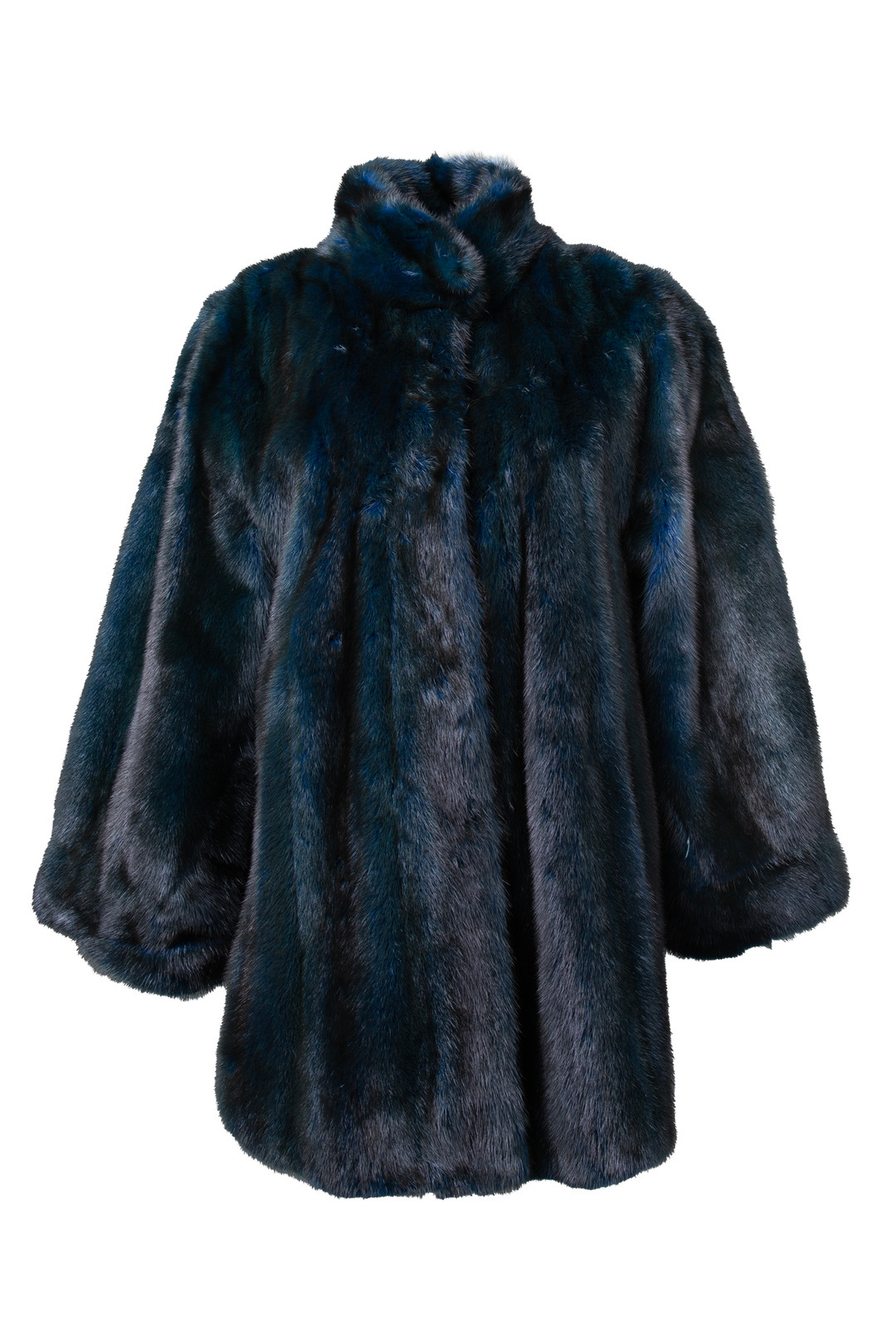 SAGA Blue  Green Mink Fur Coat SAGA Blue  Green Mink Fur Coat