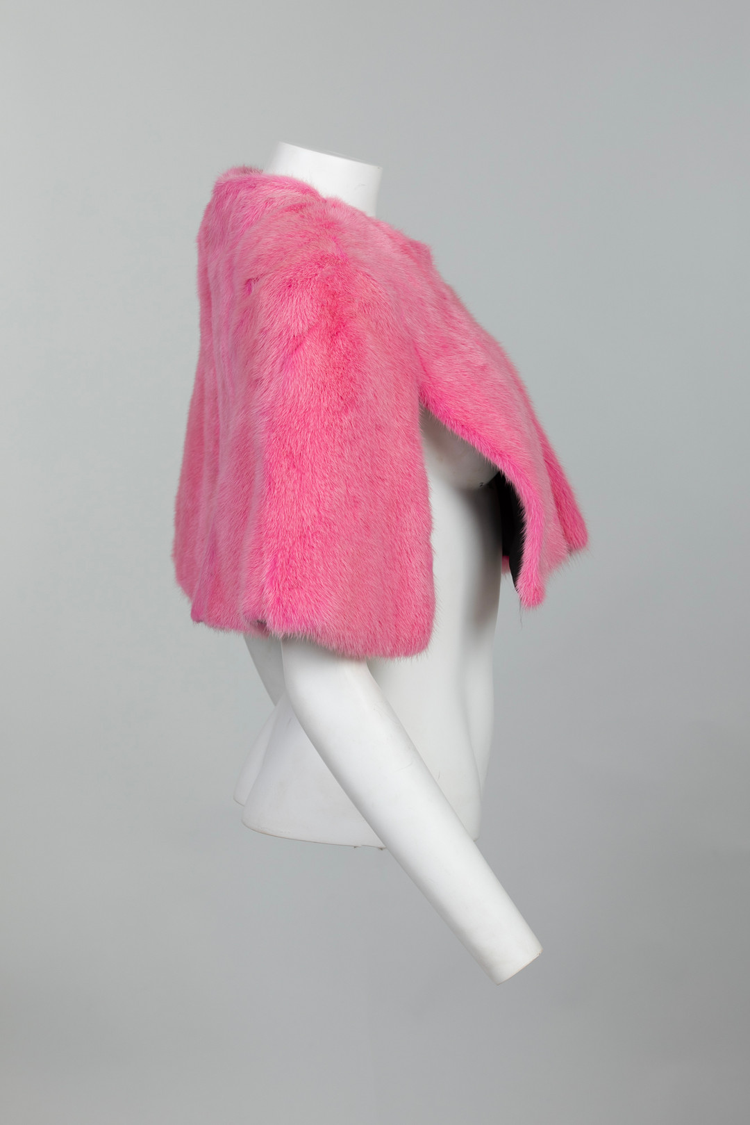 Pink Mink Fur Etol side view