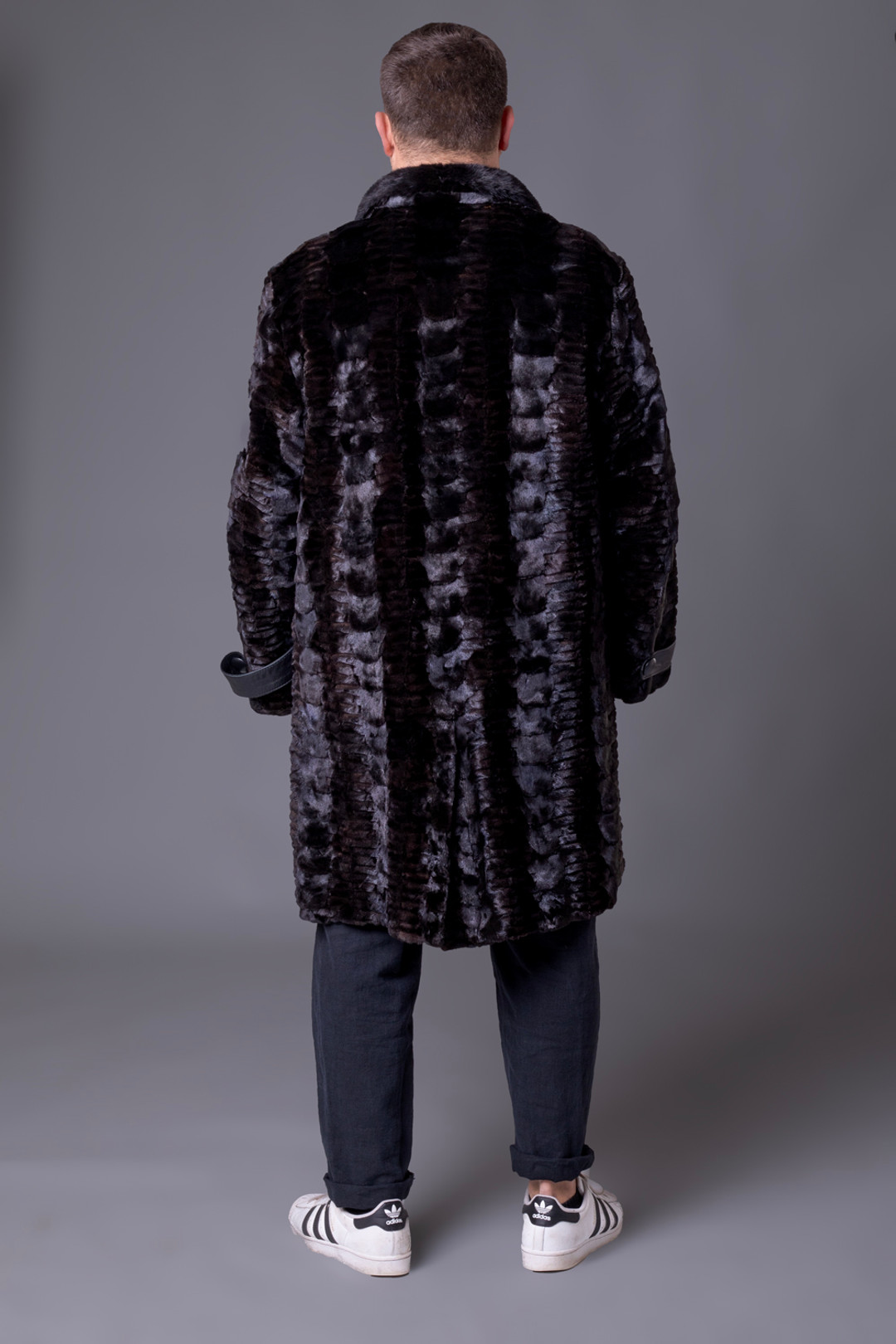 Sculpted Mink Fur Trench Coat