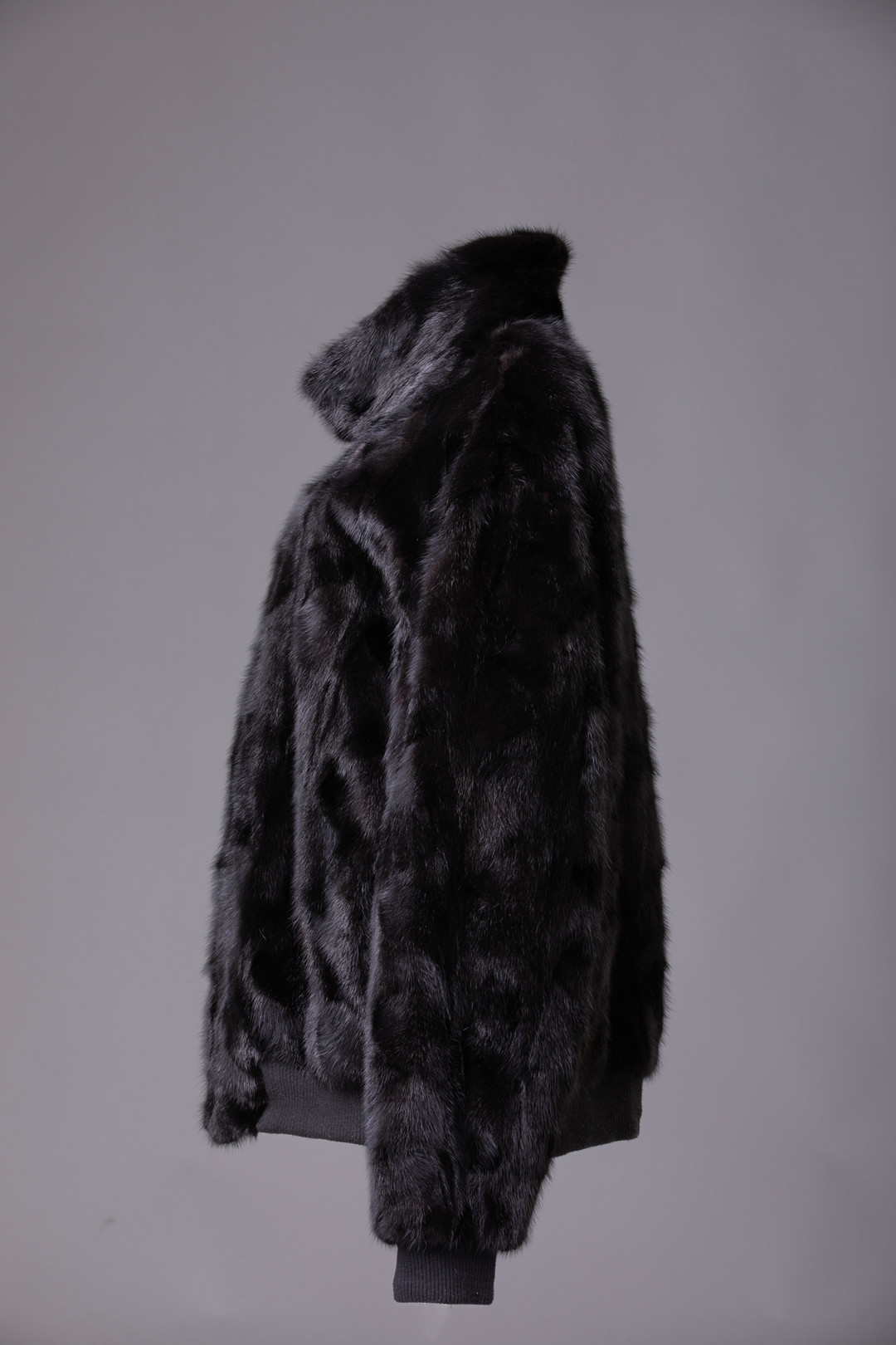 Black Mink Fur Bomber Jacket Tyrion Black Mink Fur Bomber Jacket Tyrion