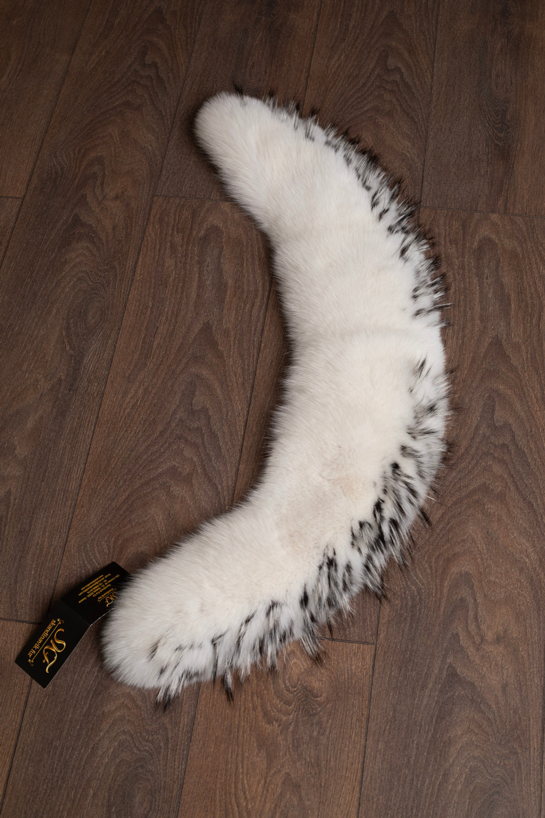 White Fox Fur Collar Silver Tips White Fox Fur Collar Silver Tips
