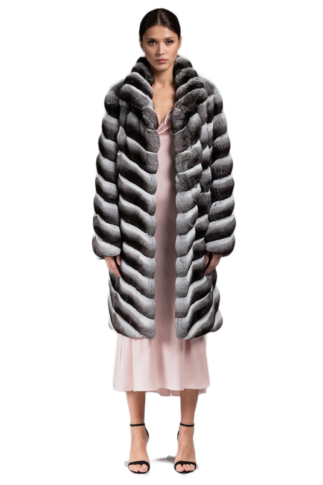 Long Chinchilla Fur Coat Eleonora 
