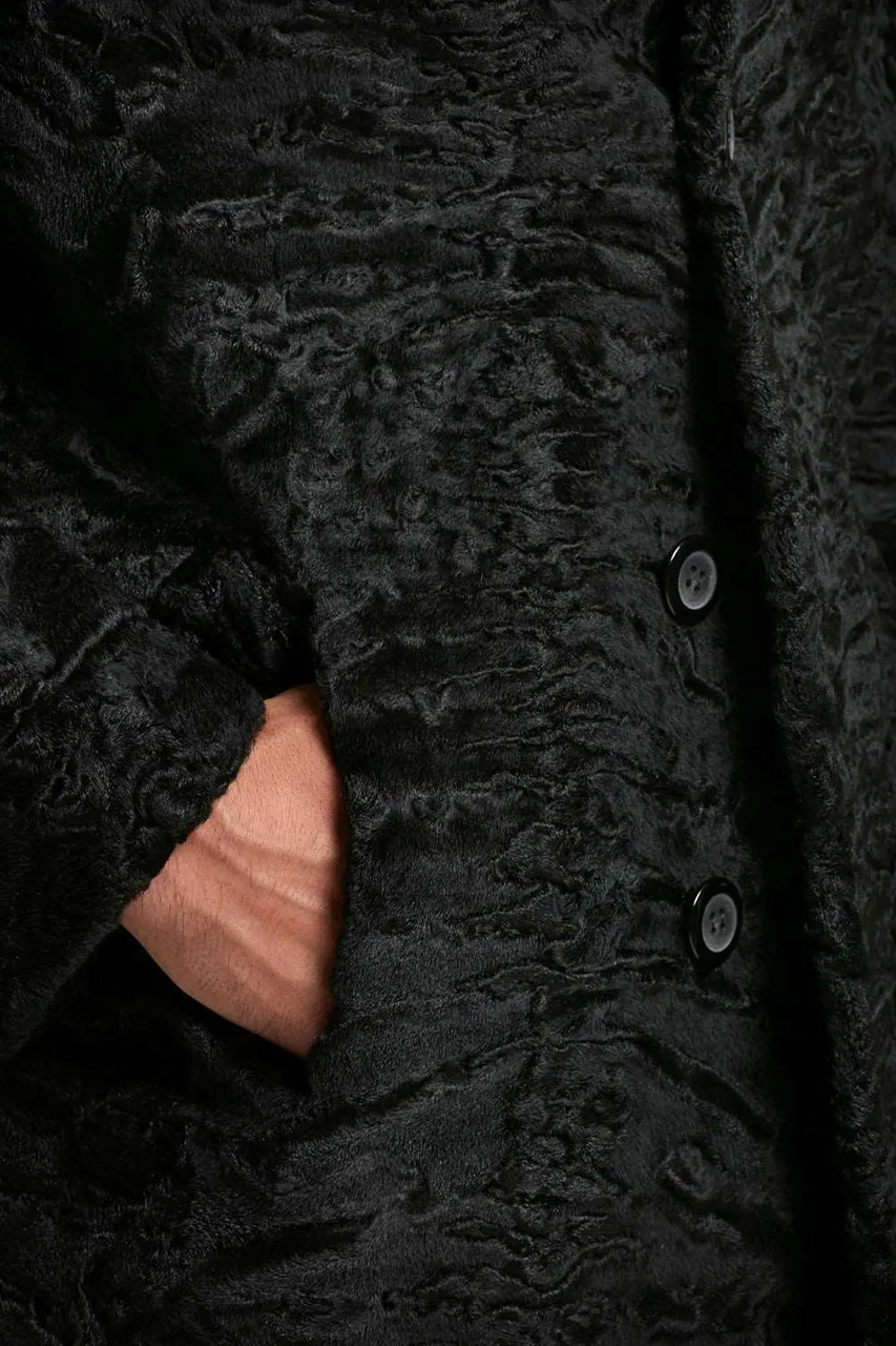 Mens Persian Lamb Fur Coat