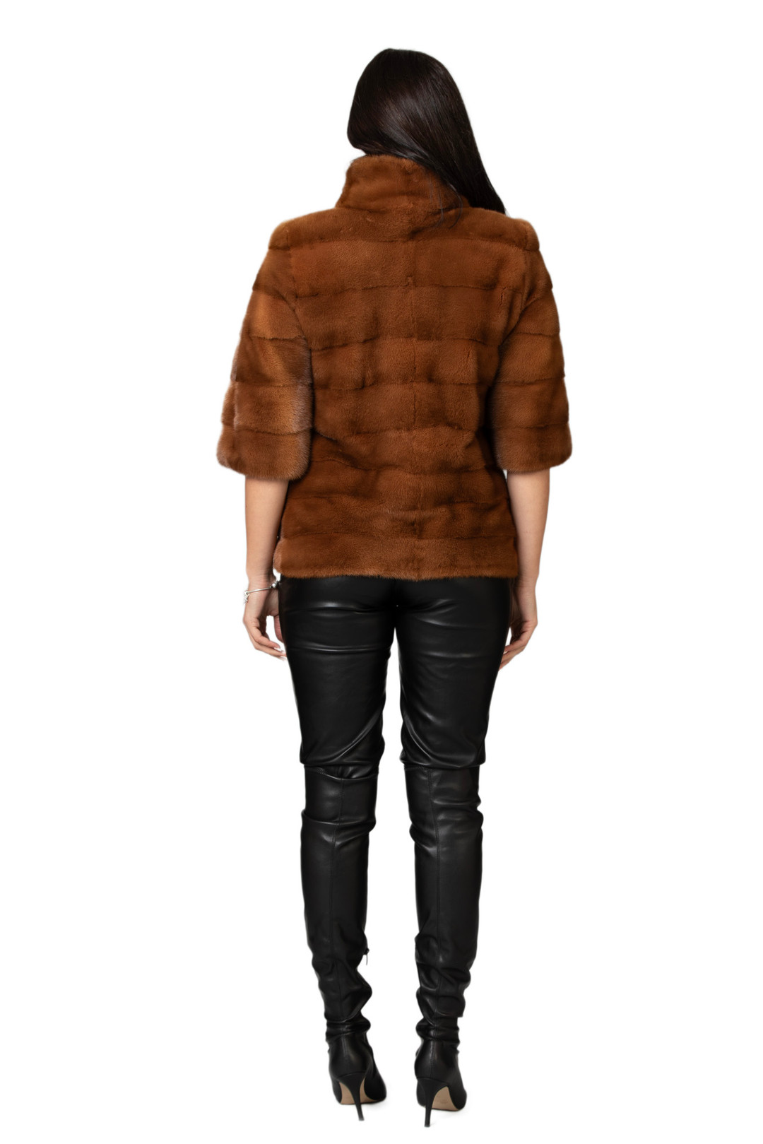 Brown Mink Fur Jacket Zella