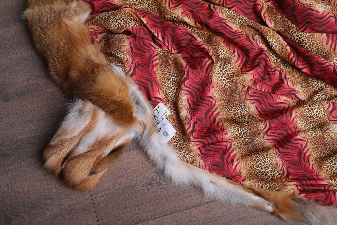  Mens Long Red   Fox Fur Coat  All sizes