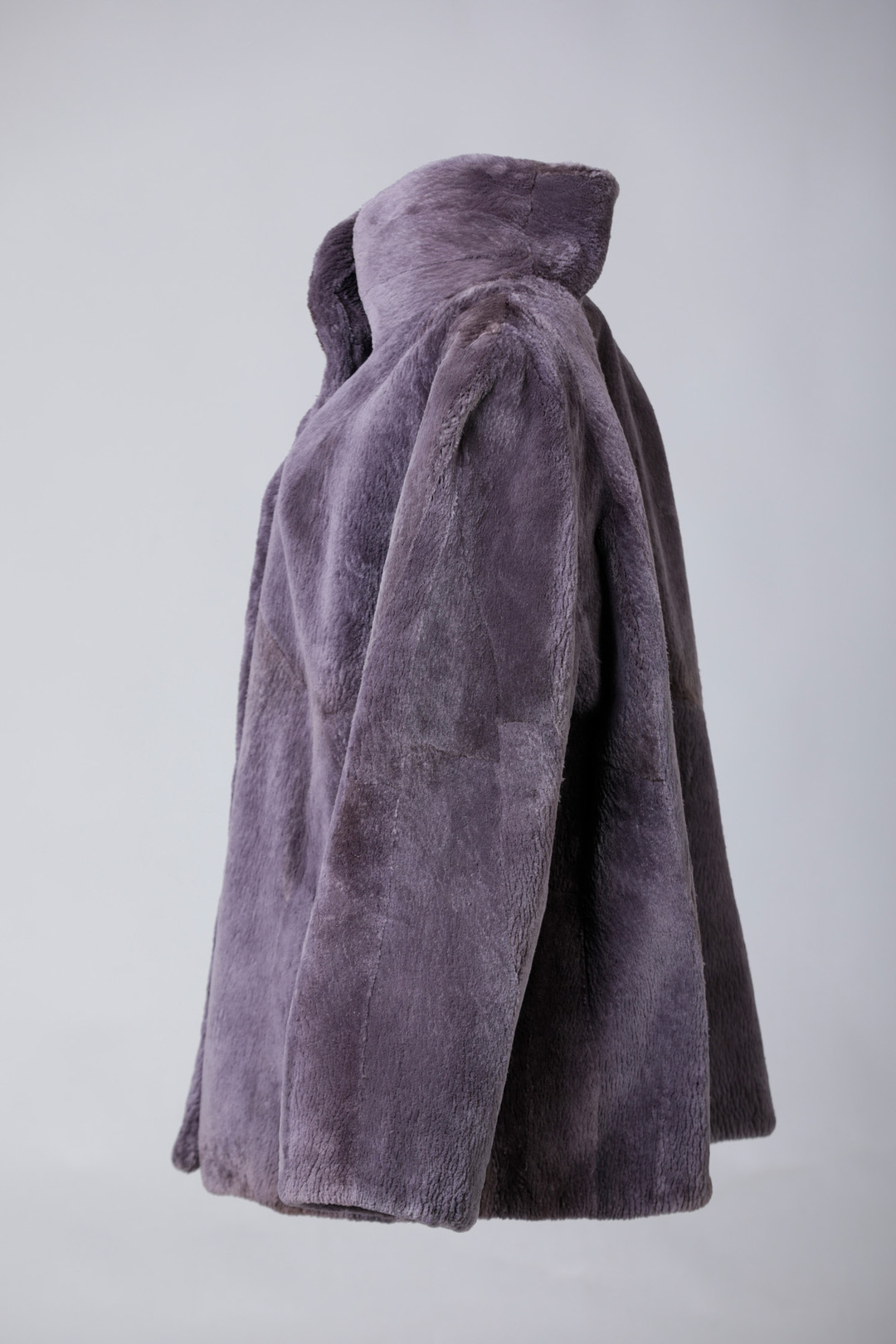 Lavender Plucked Beaver  Fur Coat  Sizes L/XL