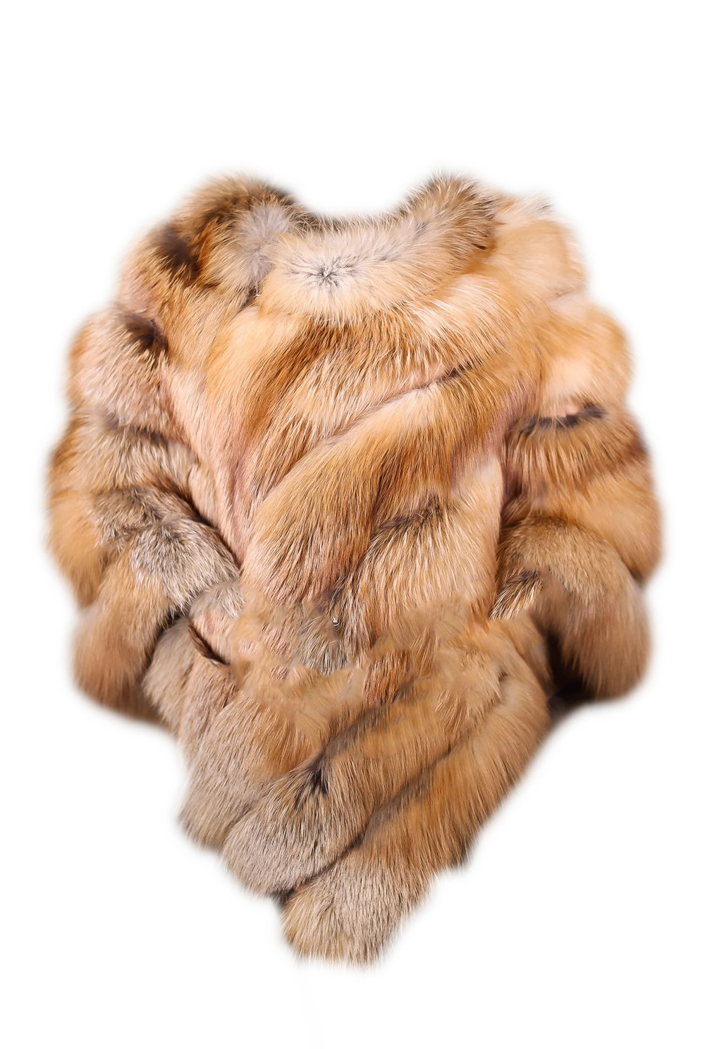 Red  Fox Fur Poncho Fyre