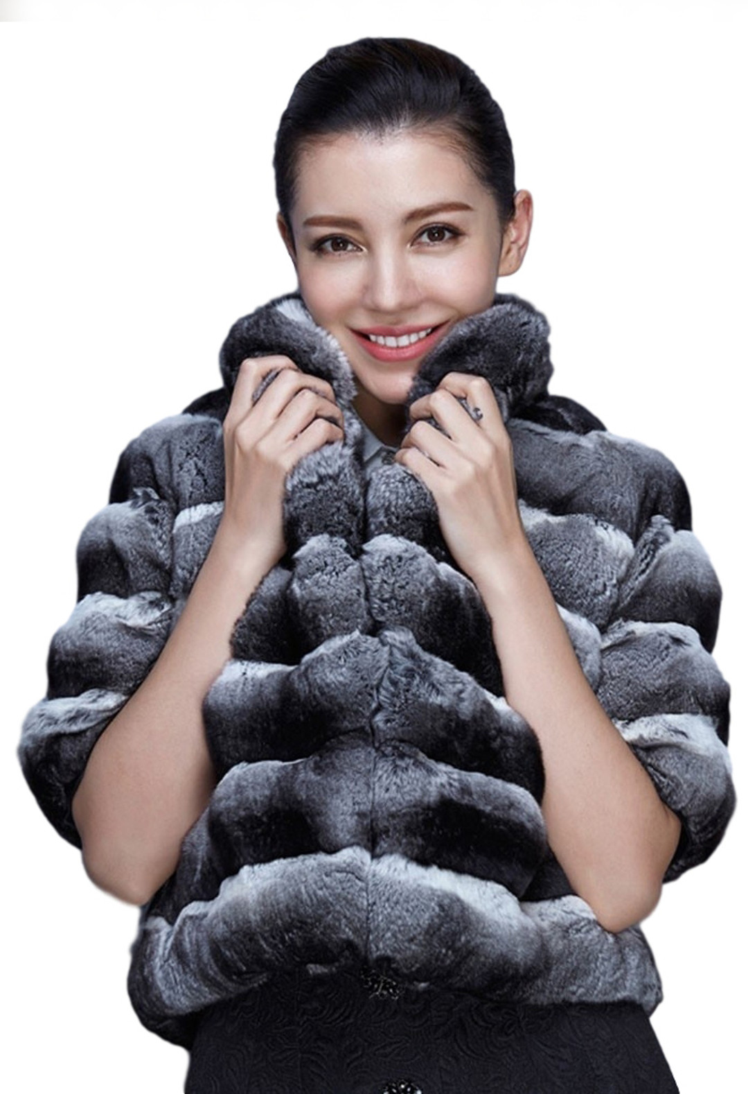 Chinchilla Fur Bolero Bell Bottom Sleeves Chinchilla Fur Bolero Bell Bottom Sleeves